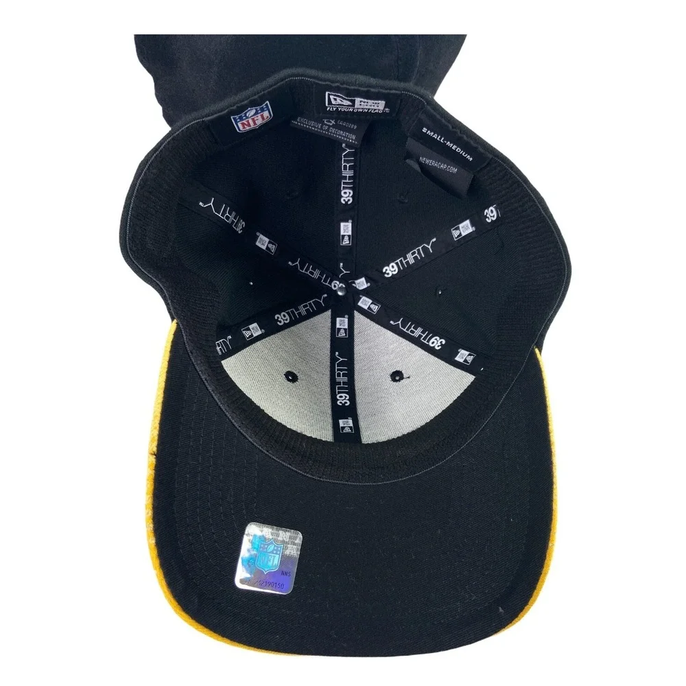 Pittsburg Steelers NFL Football Era 39Thirty Ball‎ Hat Cap Small Medium Black